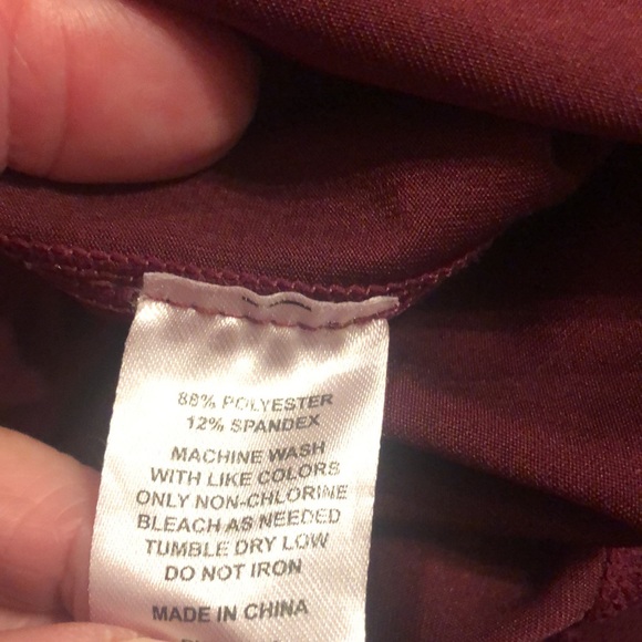 Zelos - Medium Burgundy Leggings - Picture 6 of 6